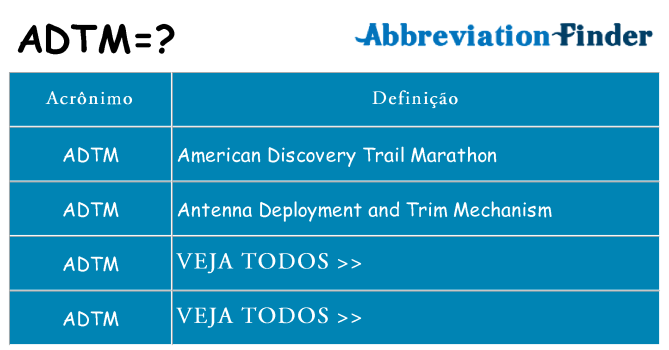 adtm de quê