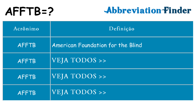 afftb de quê