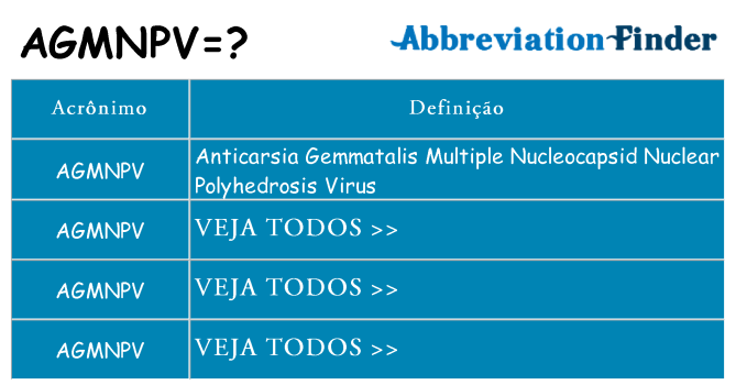 agmnpv de quê