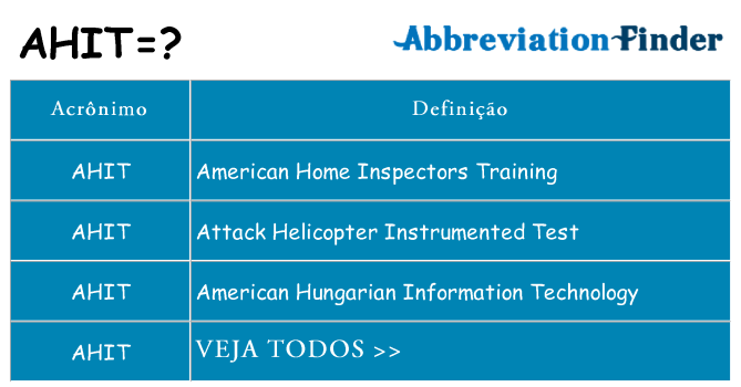 ahit de quê