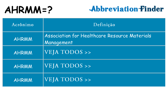 ahrmm de quê