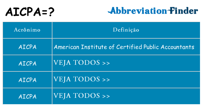 aicpa de quê