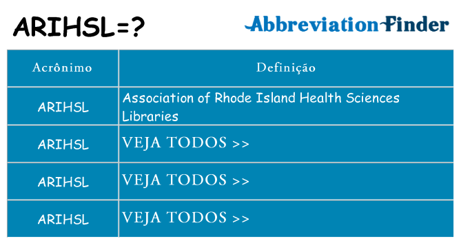 arihsl de quê