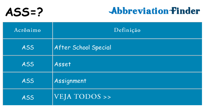 ass de quê