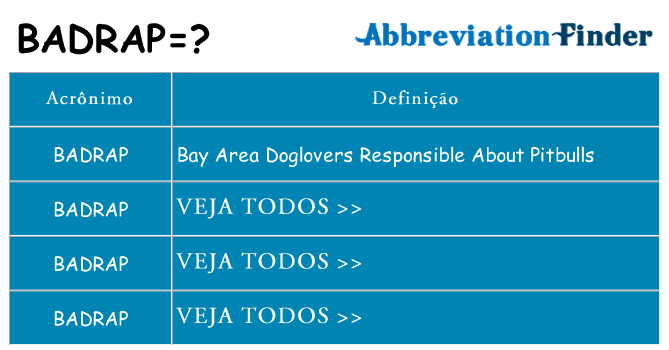 badrap de quê