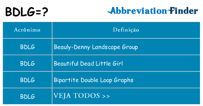 bdlg de quê