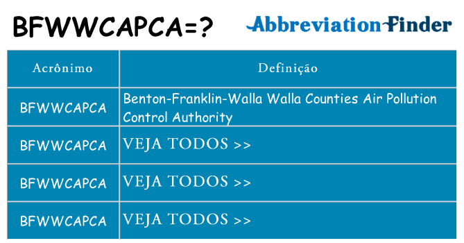 bfwwcapca de quê