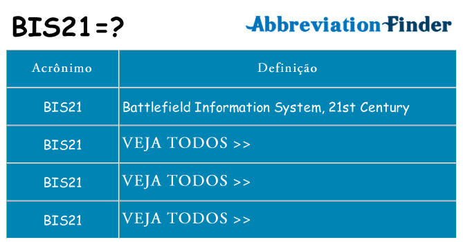bis21 de quê