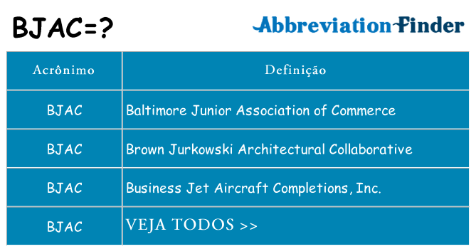 bjac de quê