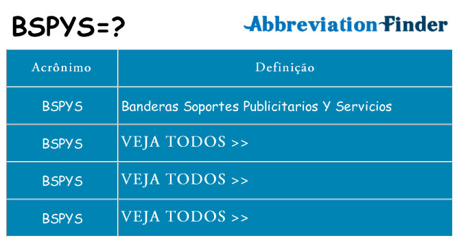 bspys de quê