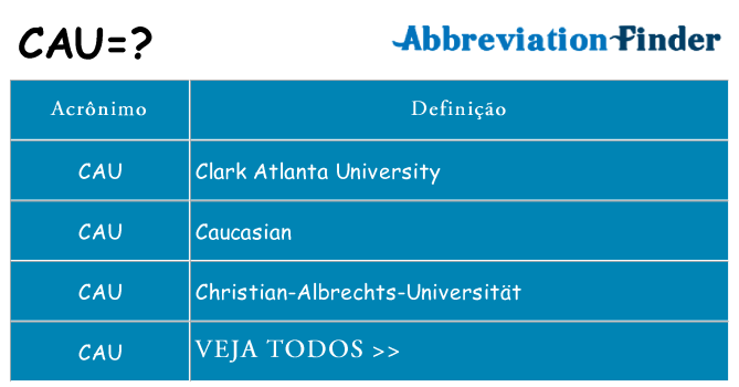 cau de quê