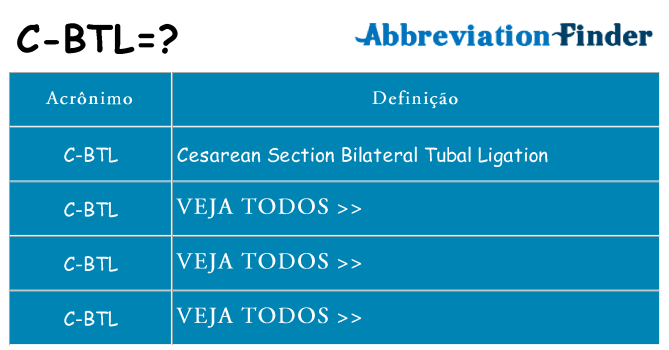 c-btl de quê