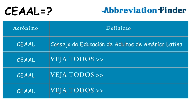 ceaal de quê
