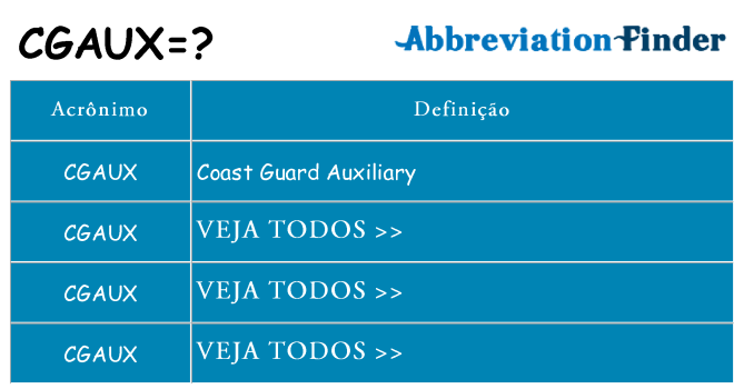 cgaux de quê