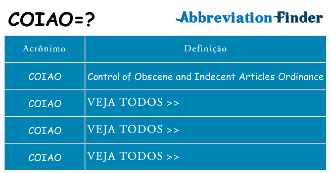 coiao de quê