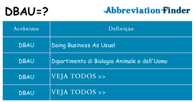 dbau de quê