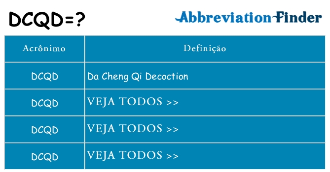 dcqd de quê