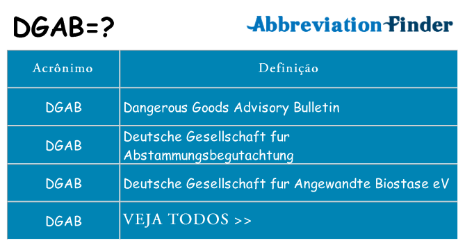 dgab de quê