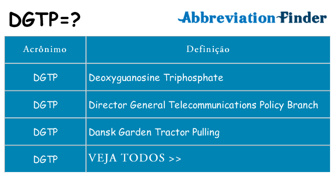 dgtp de quê