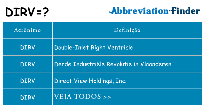 dirv de quê