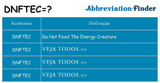 dnftec de quê