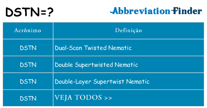 dstn de quê