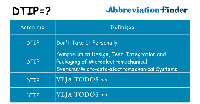 dtip de quê