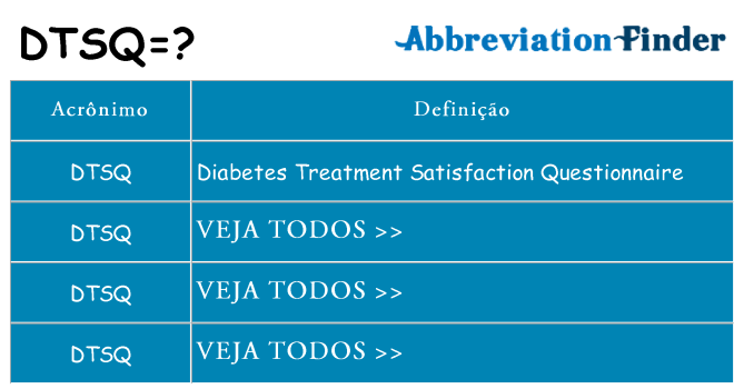 dtsq de quê