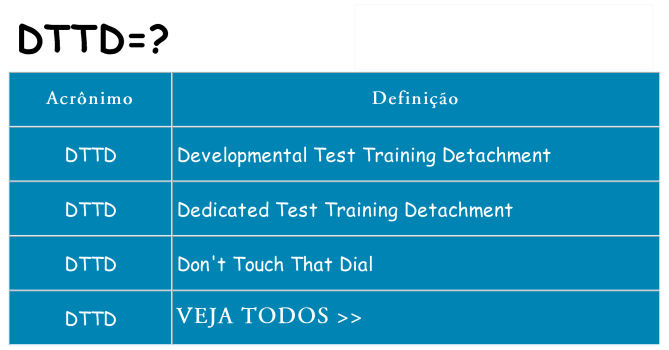 dttd de quê