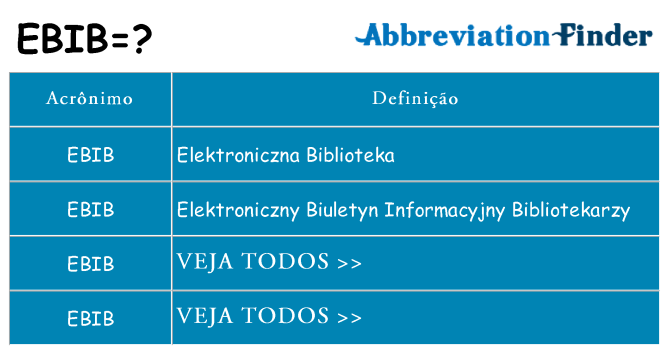 ebib de quê