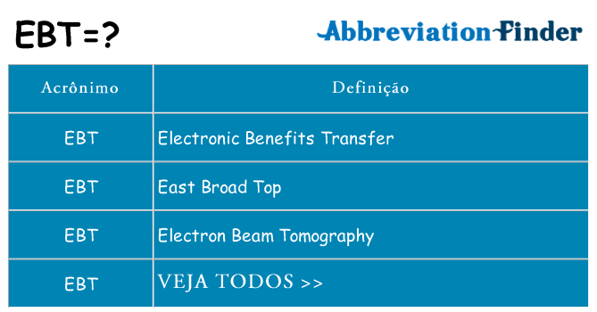 ebt de quê
