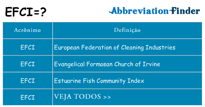 efci de quê