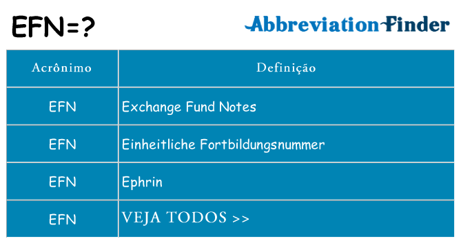 efn de quê