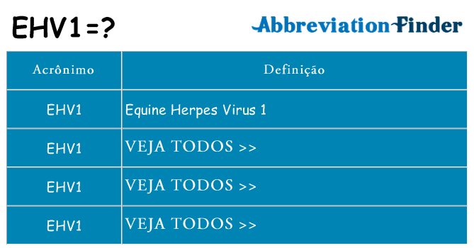 ehv1 de quê