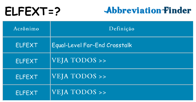 elfext de quê