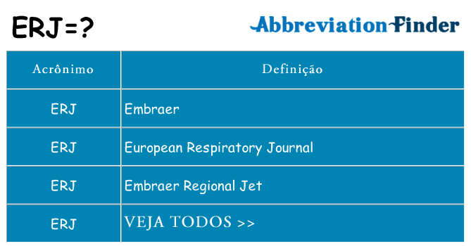 erj de quê