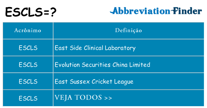 escls de quê