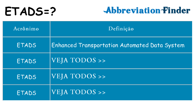 etads de quê