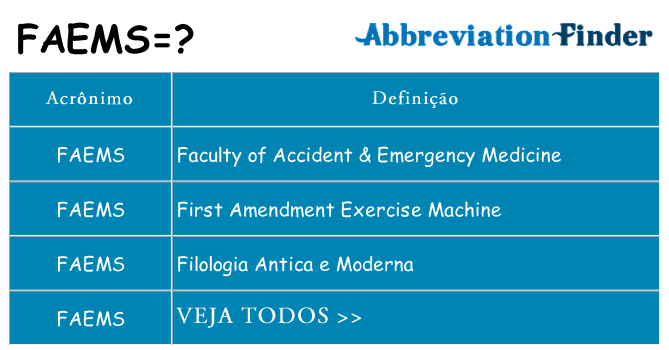 faems de quê