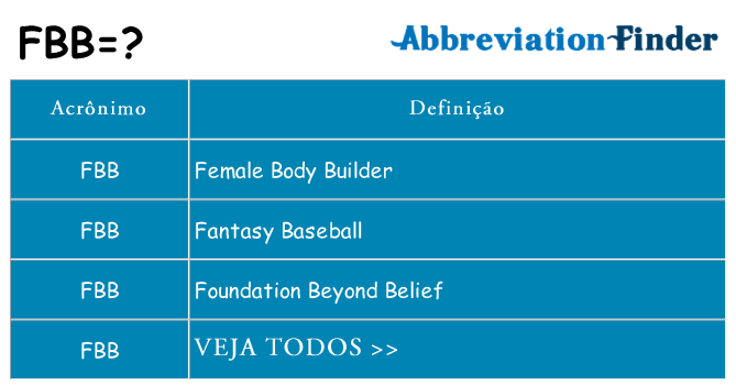 fbb de quê