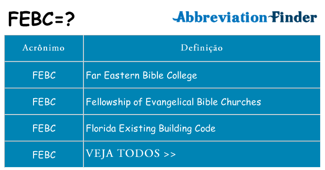 febc de quê
