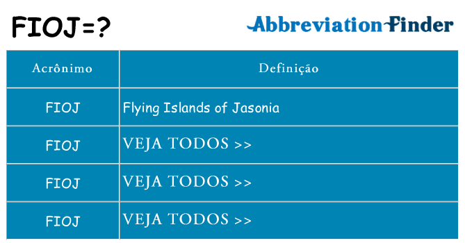 fioj de quê