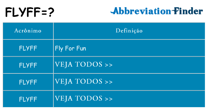 flyff de quê