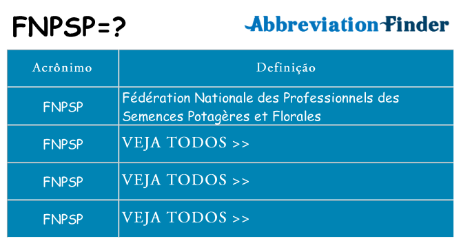 fnpsp de quê