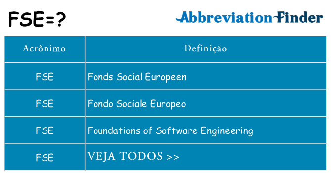 fse de quê