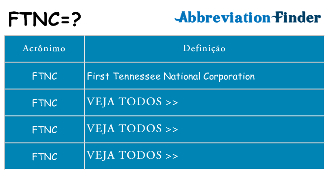 ftnc de quê
