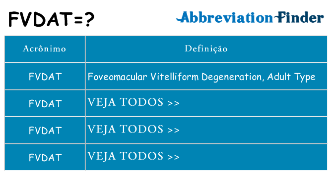 fvdat de quê