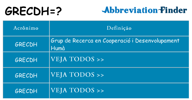 grecdh de quê
