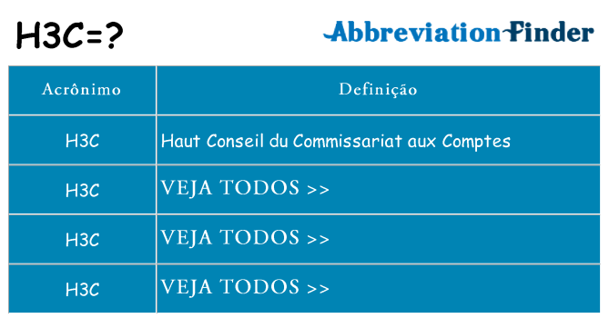h3c de quê