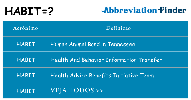 habit de quê